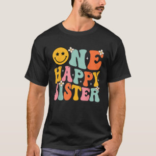 Sister One Happy Dude Dada 1st Birthday Family Mat T-Shirt
