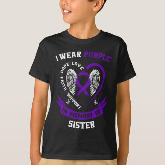 Sister Pancreatic Cancer Awareness Products Gifts  T-Shirt