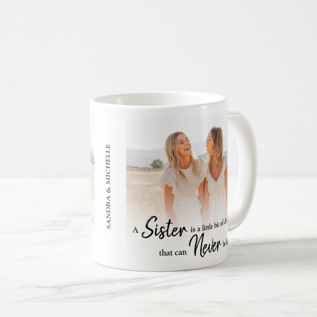Sister | Personalised Photo Coffee Mug (Front Right)