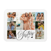 Sister Photo Collage Typography Keepsake