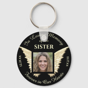 Sister Photo Memorial Keychain