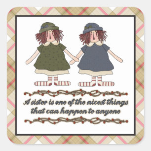 Sister poem fun Family sticker