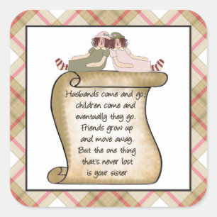 Sister poem fun Family sticker