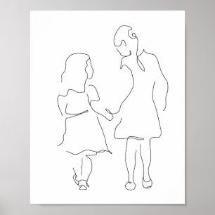 Sister Print, Sister Gift, Family Print, Daughters Poster