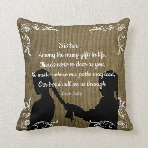 SISTER QUOTE CUSHION