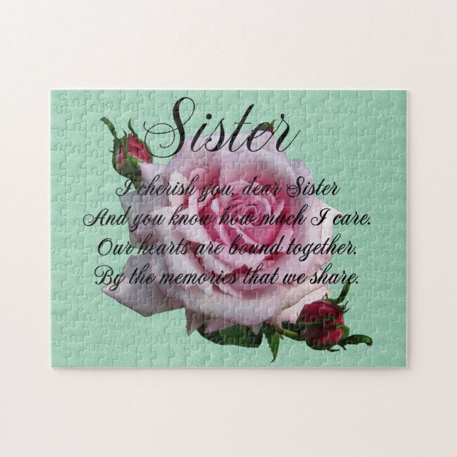 SISTER QUOTE JIGSAW PUZZLE (Horizontal)