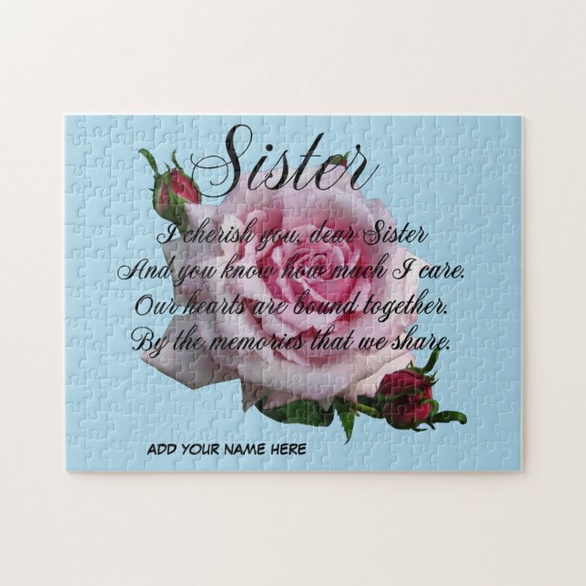 SISTER QUOTE JIGSAW PUZZLE (Horizontal)
