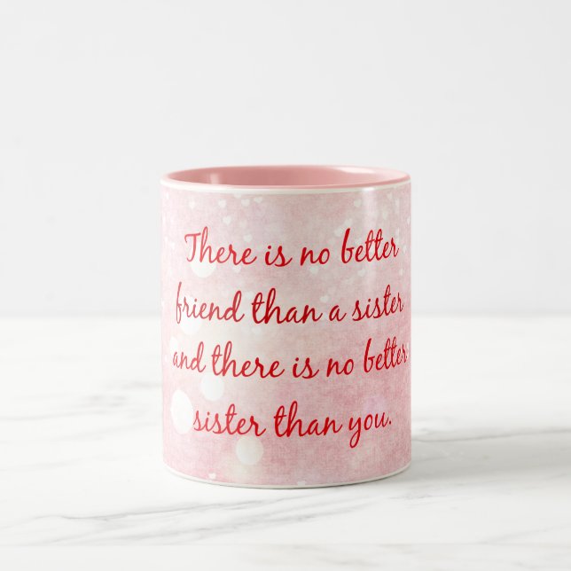Sister Quote Two-Tone Coffee Mug (Center)