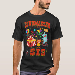 Sister Ringmaster Birthday Family Matching Circus T-Shirt