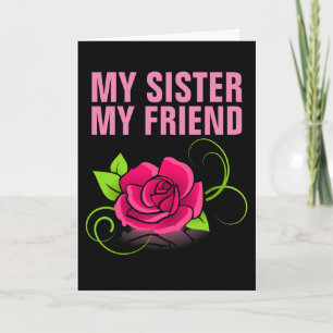 SISTER ROSE LOVE YOU CARDS