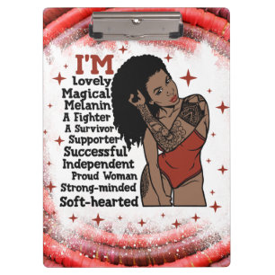 Sister Sistas Black Women Melanin Woman Sis Magic Clipboard