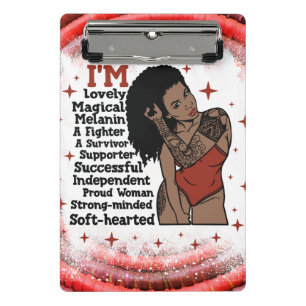 Sister Sistas Black Women Melanin Woman Sis Magic Mini Clipboard
