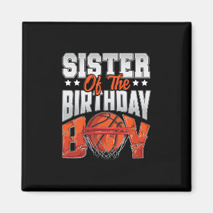 Sister Sketll Birthday Boy Family Ller B-day Party Magnet