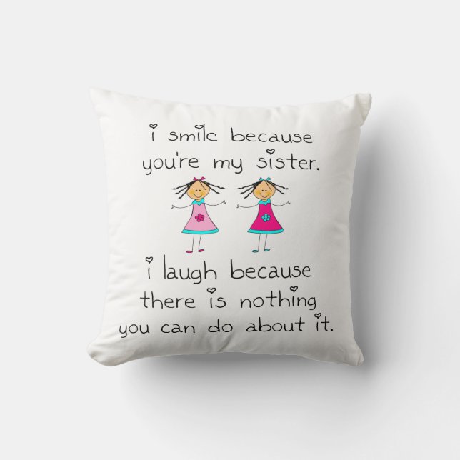 Sister Smile Cushion (Front)