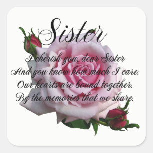 SISTER SQUARE STICKER
