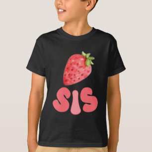 Sister Strawberry First Birthday Family Funny T-Shirt