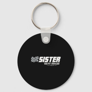 Sister T Crew Race Car Birthday Family Racing  Key Ring