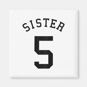 Sister Team Uniform # 5 Handbyll Sis Soccer Volley Magnet