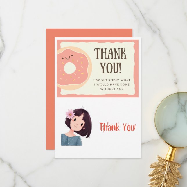 Sister Thank You Card  (Front/Back In Situ)