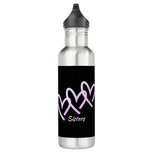 Sister Triple Black Heart 710 Ml Water Bottle