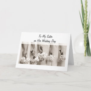 SISTER WEDDING LOVE AND HAPPINESS CARD