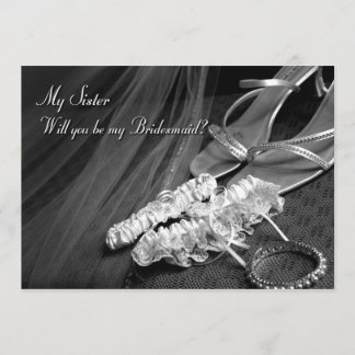 sister Will you be my Bridesmaid Invitation