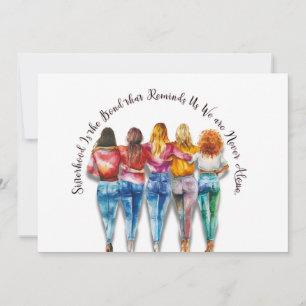 Sisterhood Themed  Invitation