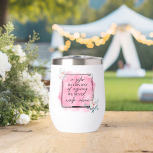 Sisterhood Tumbler with Floral Grace