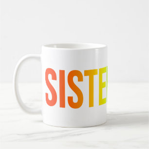 SISTERHOOD Wordmark Mug Rainbow