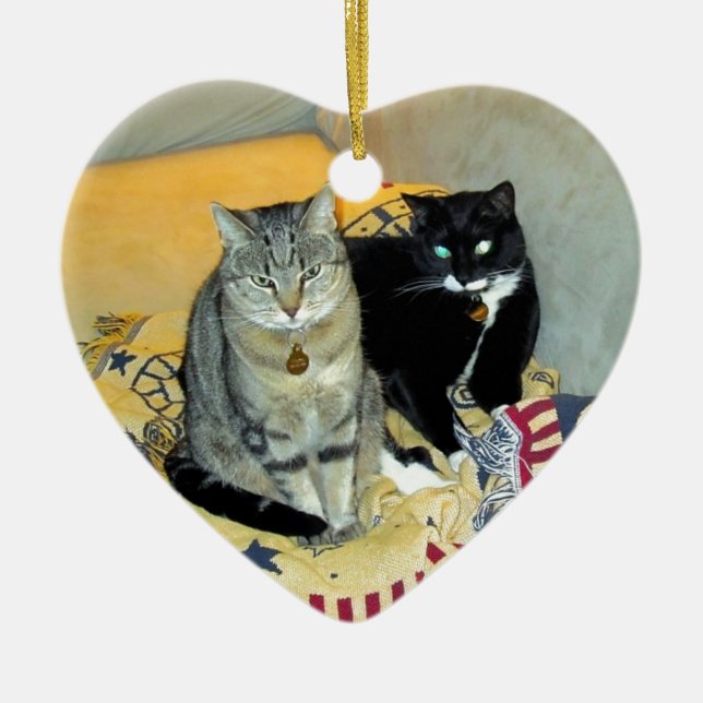 Sisterly Love Ceramic Tree Decoration (Front)