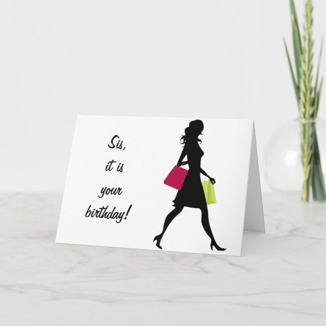 SISTERLY LOVE ON BIRTHDAY-YOU DERSERVE TO BE HAPPY CARD (Front)