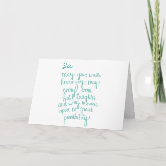 ***SISTERLY LOVE" ON YOUR BIRTHDAY AND EVERYDAY CARD (Front)