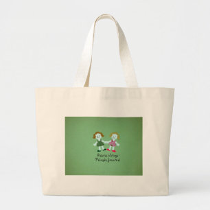 Sisters always - friends forever! large tote bag