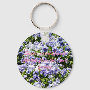 Sisters Are Different Flowers Key Ring