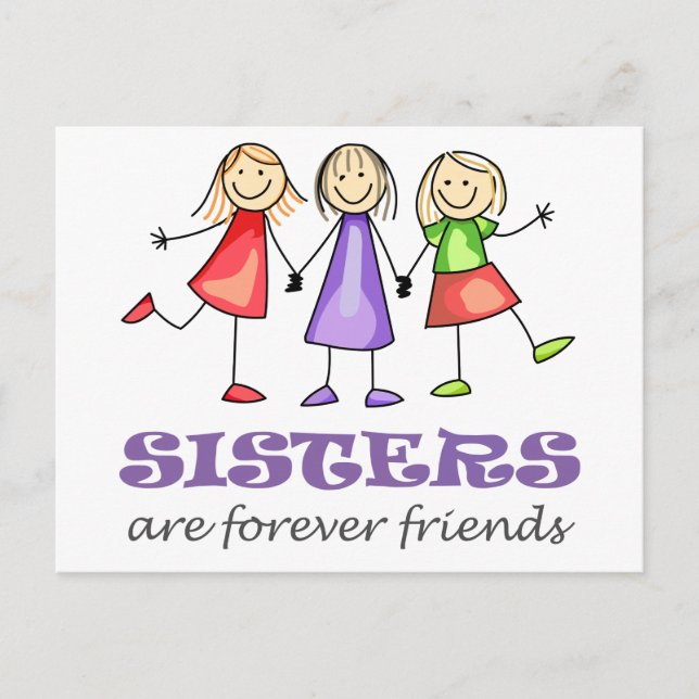 Sisters are Forever Postcard (Front)