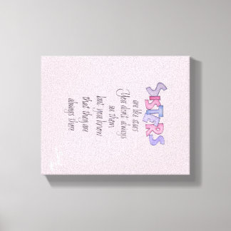 Sisters are like Stars Canvas Print