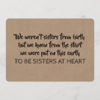 Sisters at Heart - Will You Be My Bridesmaid