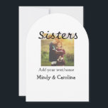 Sisters besties BFF add photo name title family te Invitation<br><div class="desc">Design</div>