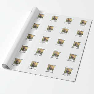 Sisters besties BFF add photo name title family te Wrapping Paper