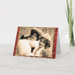 Sisters Birthday Greeting Card<br><div class="desc">Featuring a cute vintage photograph of two sisters who were actresses of the nineteenth century drama theatre.</div>