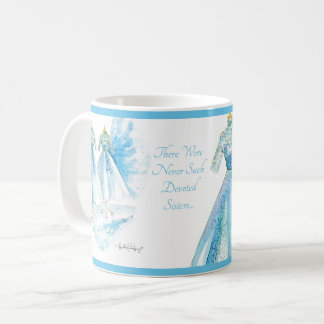 Sisters Blue Dress Mug by Heather French Henry