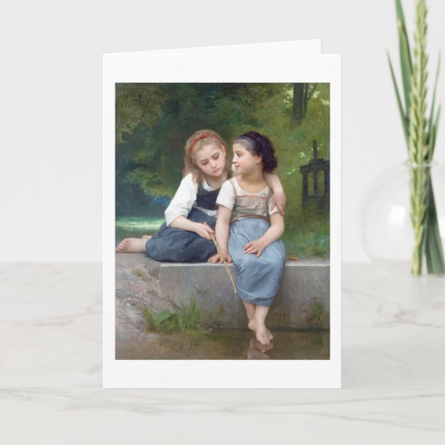 Sisters, Bouguereau Card (Front)