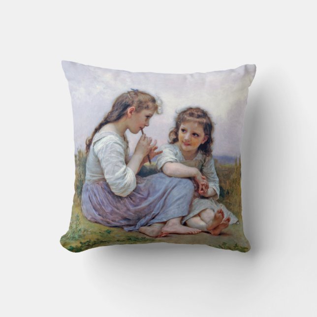 Sisters, Bouguereau Cushion (Front)