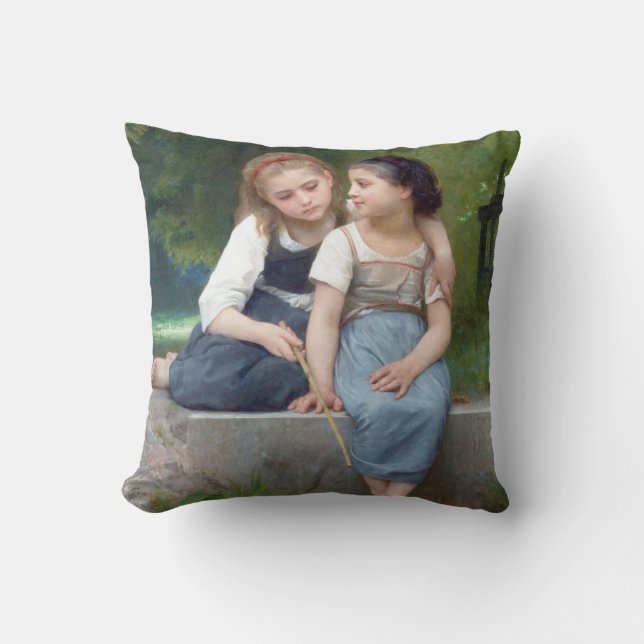 Sisters, Bouguereau Cushion (Front)