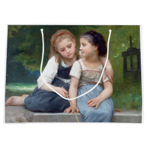 Sisters, Bouguereau Large Gift Bag
