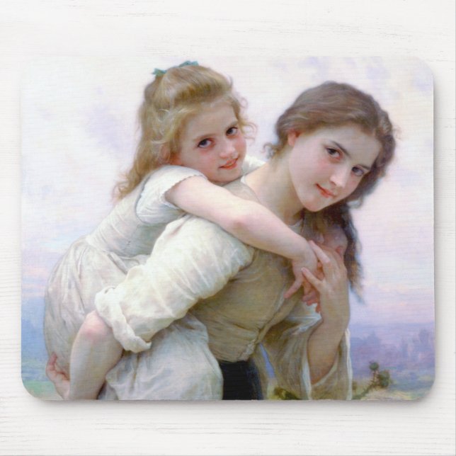 Sisters, Bouguereau Mouse Mat (Front)