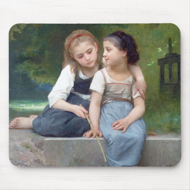 Sisters, Bouguereau Mouse Mat (Front)