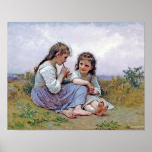 Sisters, Bouguereau Poster