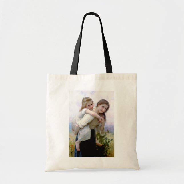 Sisters, Bouguereau Tote Bag (Front)