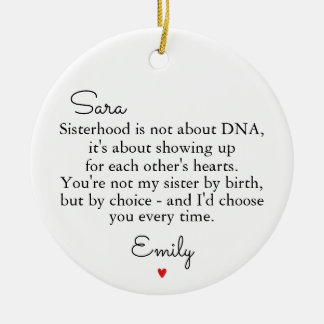 Sisters by Heart Ornament, Soul Sisters Ornament 